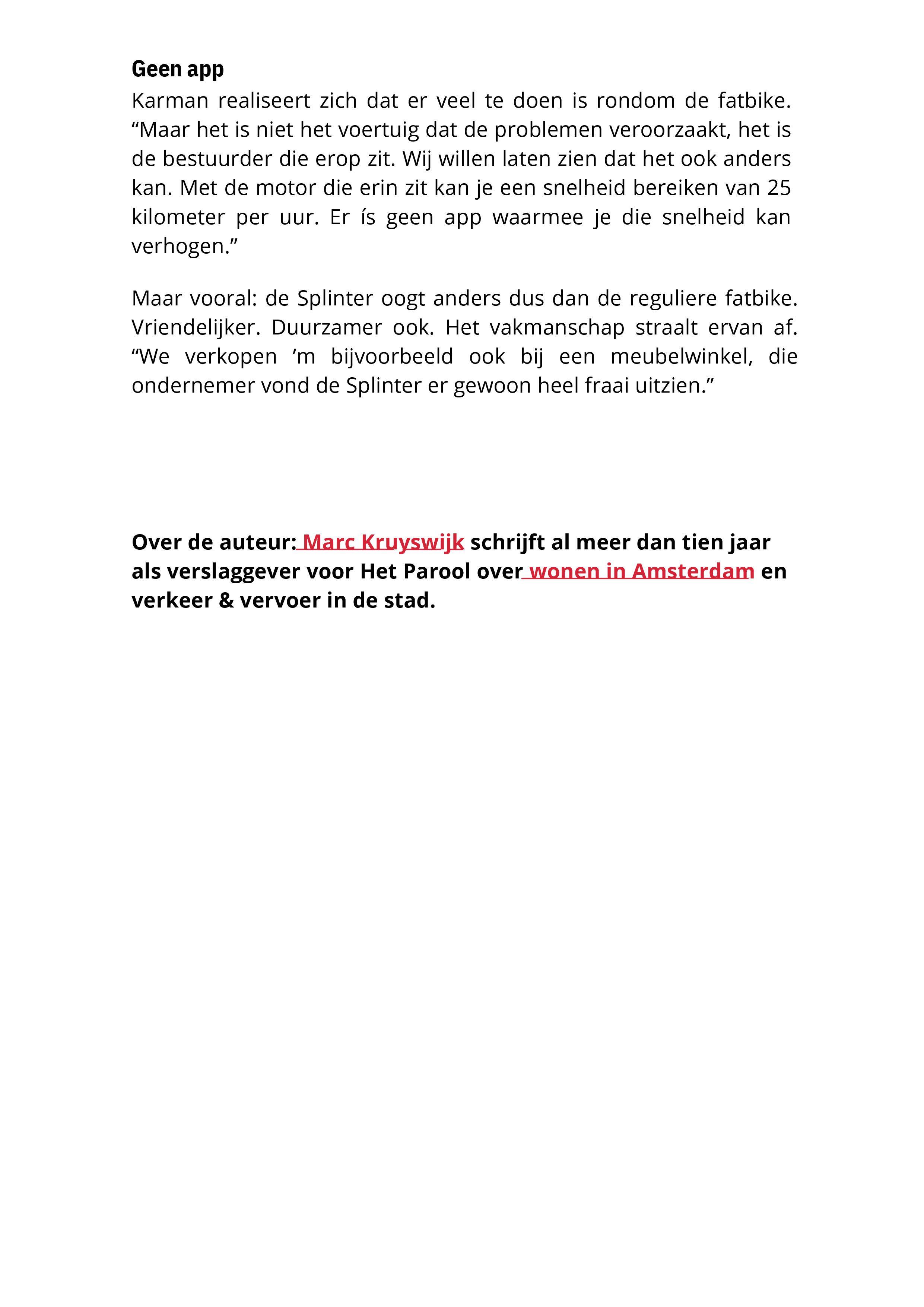 Parool: Houten fatbike moet het imago verbeteren ‘Pubers zijn niet de doelgroep’